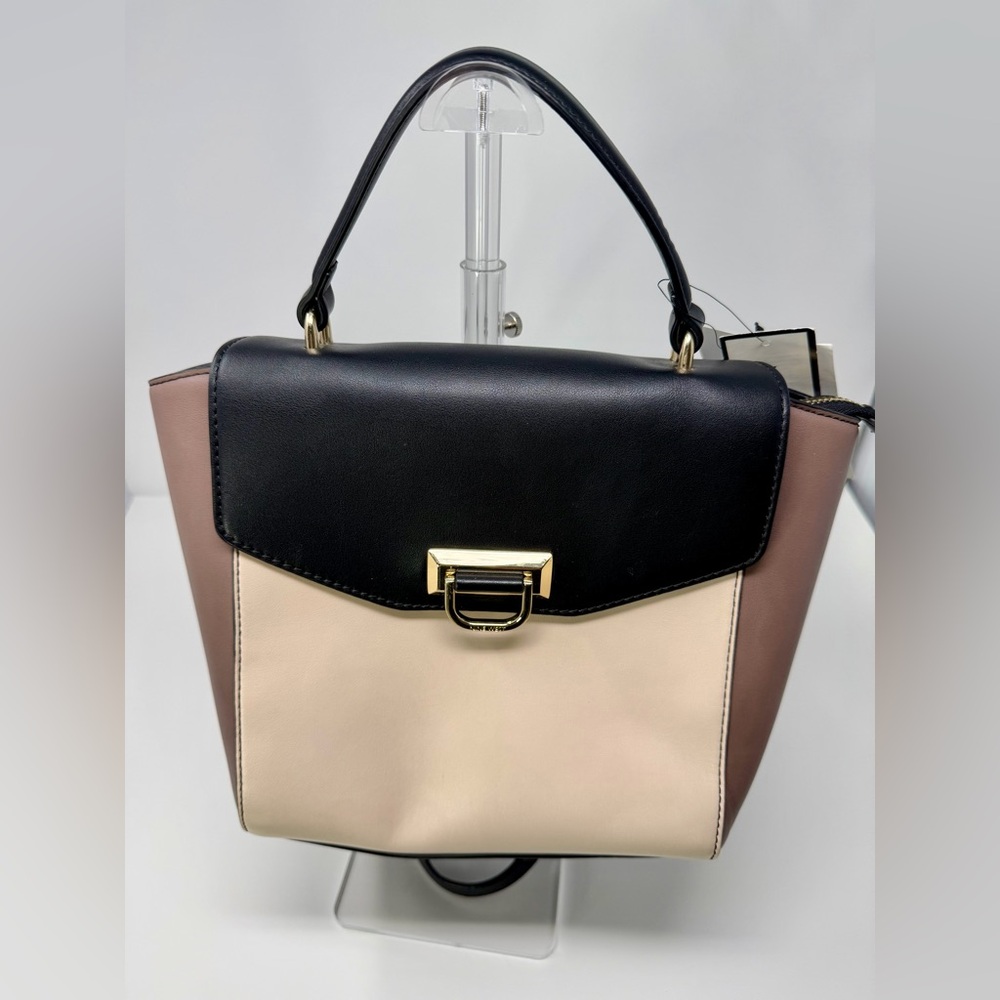 Nine West Black and Cream Convertible Backpack NWT